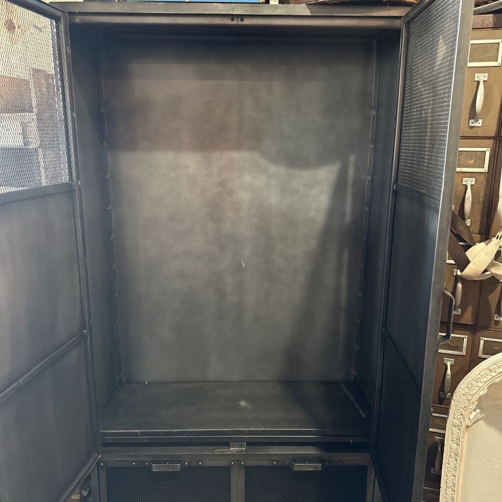 RESTORATION HARDWARE METAL CABINET