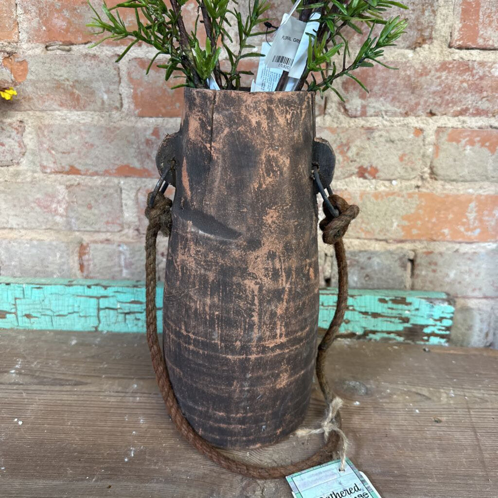 FOUND VINTAGE WOOD MILK JUG