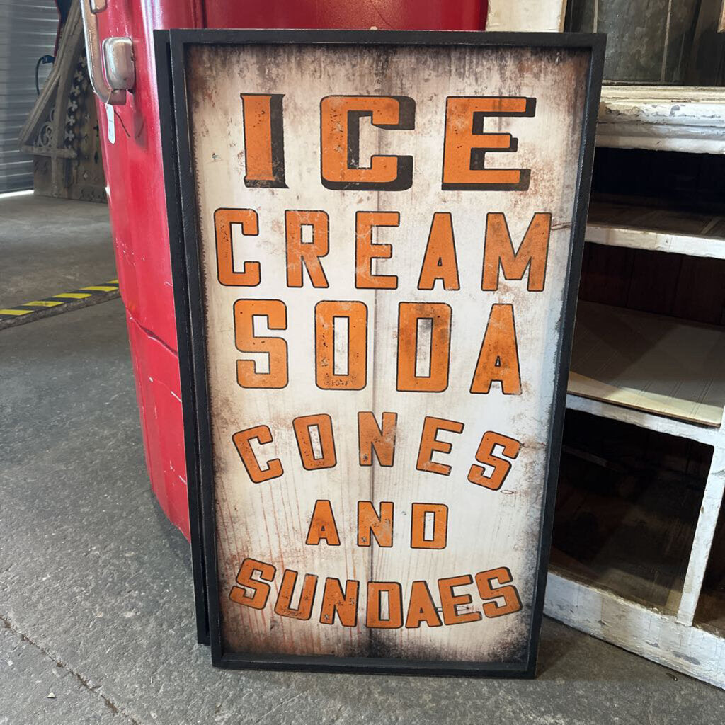 ICE CREAM SODA SIGN