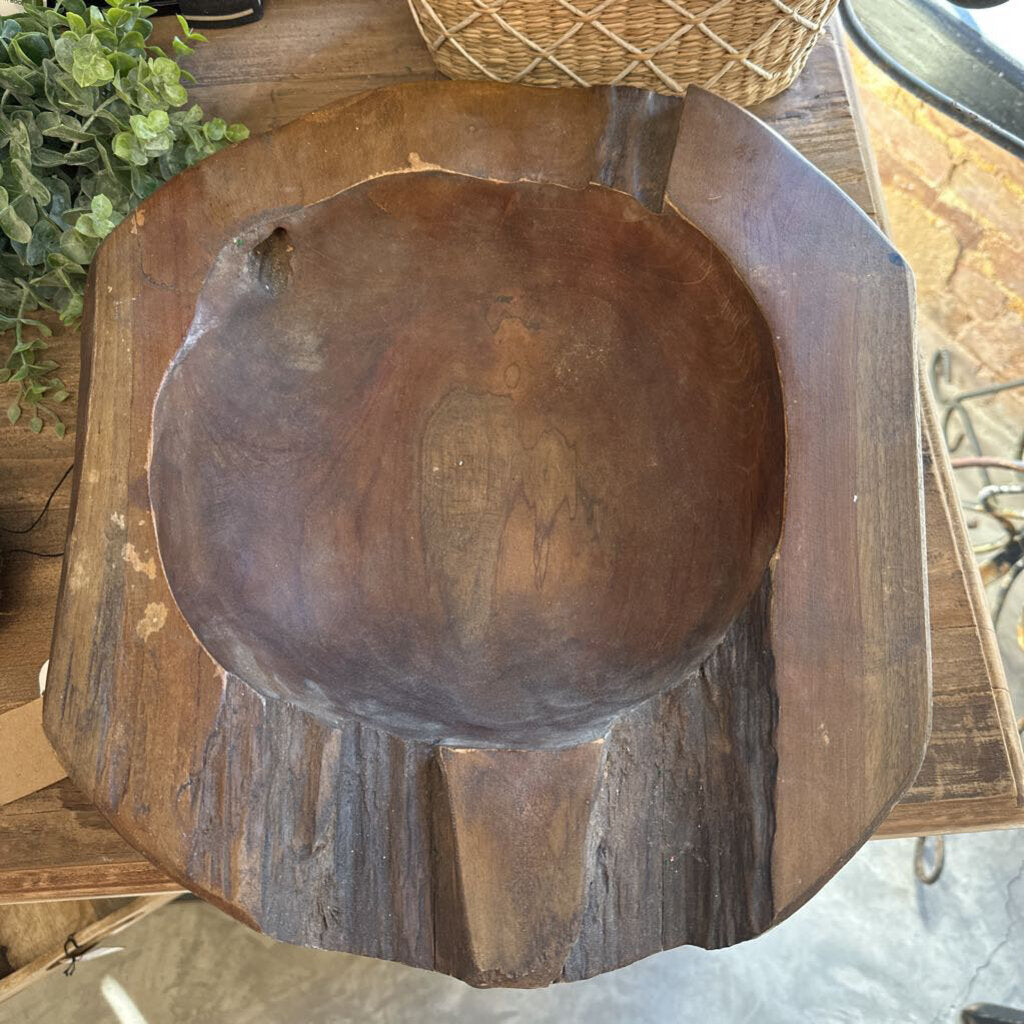 LIVE EDGE TEAK BOWL