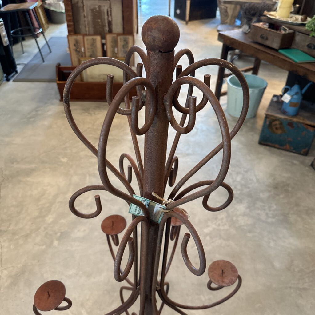 IRON CANDLE HOLDER