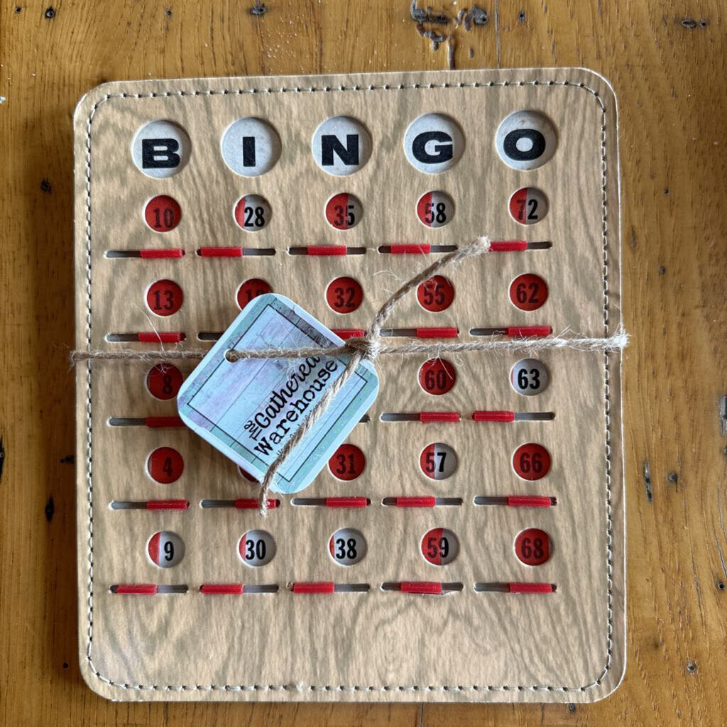 TARJETA DE BINGO CON PERSIANA VINTAGE