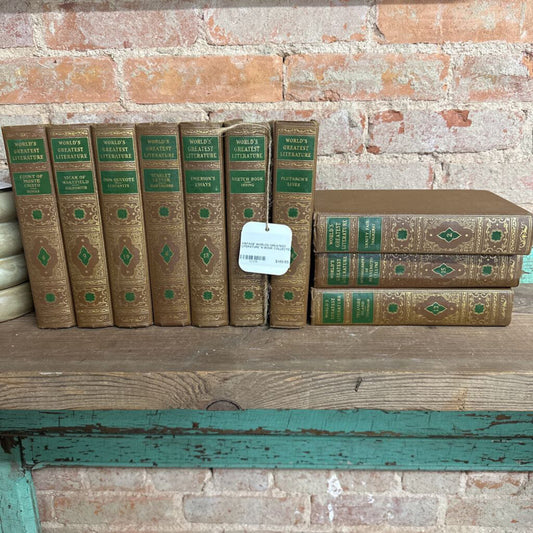 VINTAGE WORLDS GREATEST LITERATURE 10 BOOK COLLECTION