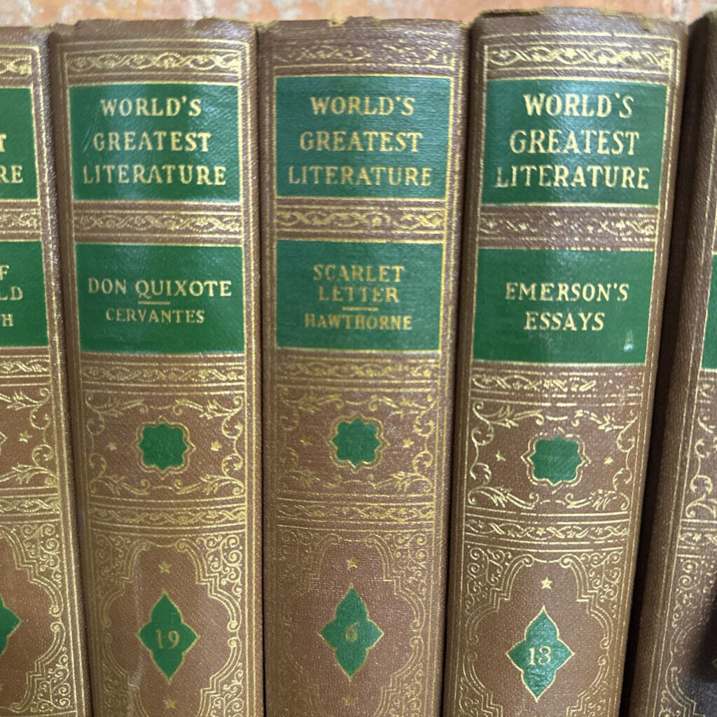 VINTAGE WORLDS GREATEST LITERATURE 10 BOOK COLLECTION