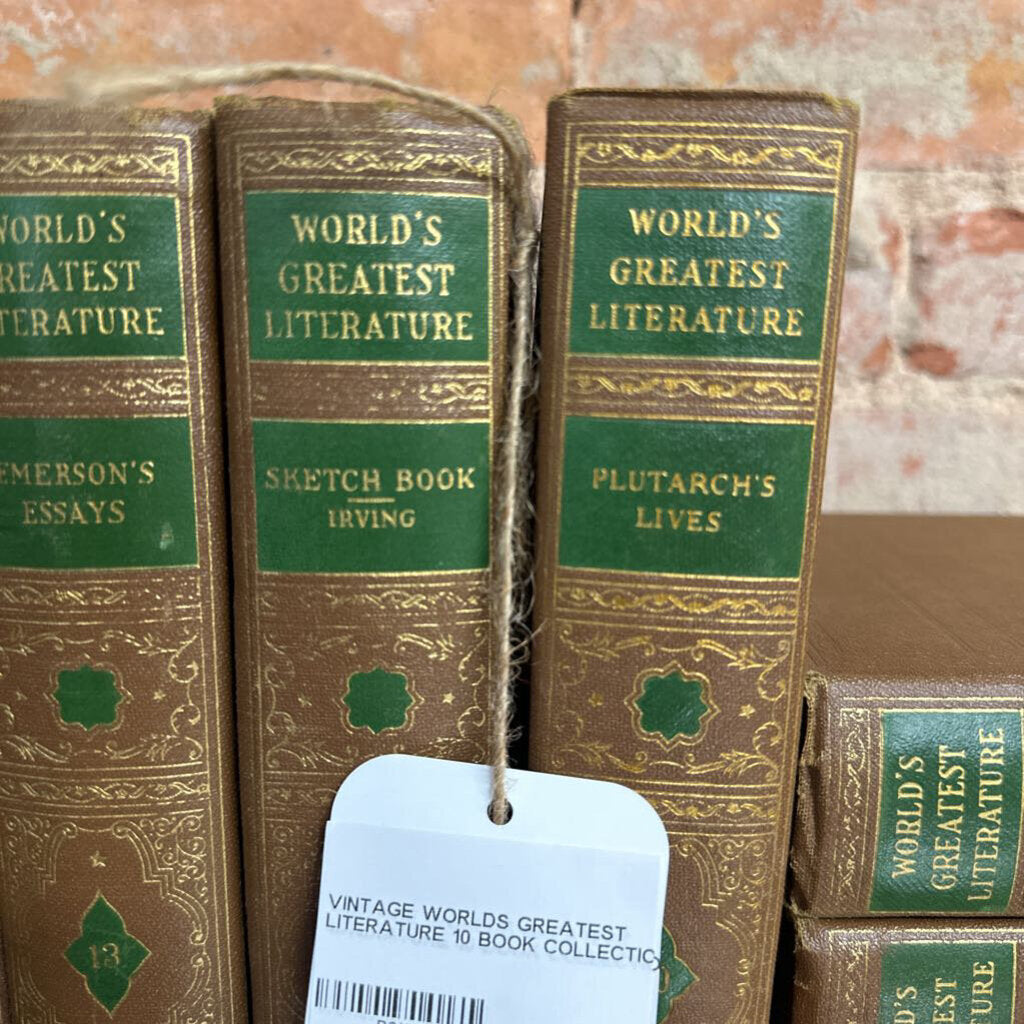 VINTAGE WORLDS GREATEST LITERATURE 10 BOOK COLLECTION