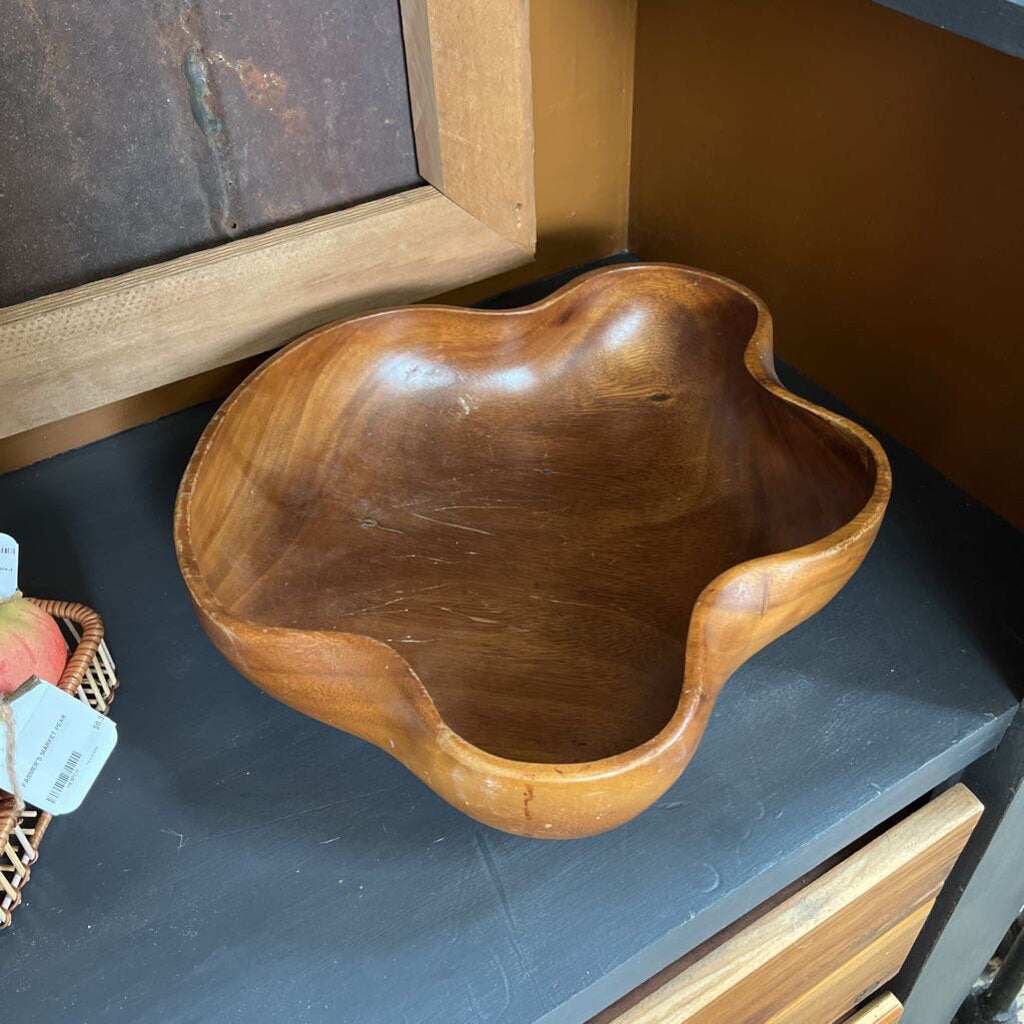 Circa 1960 monkey pod salad bowl