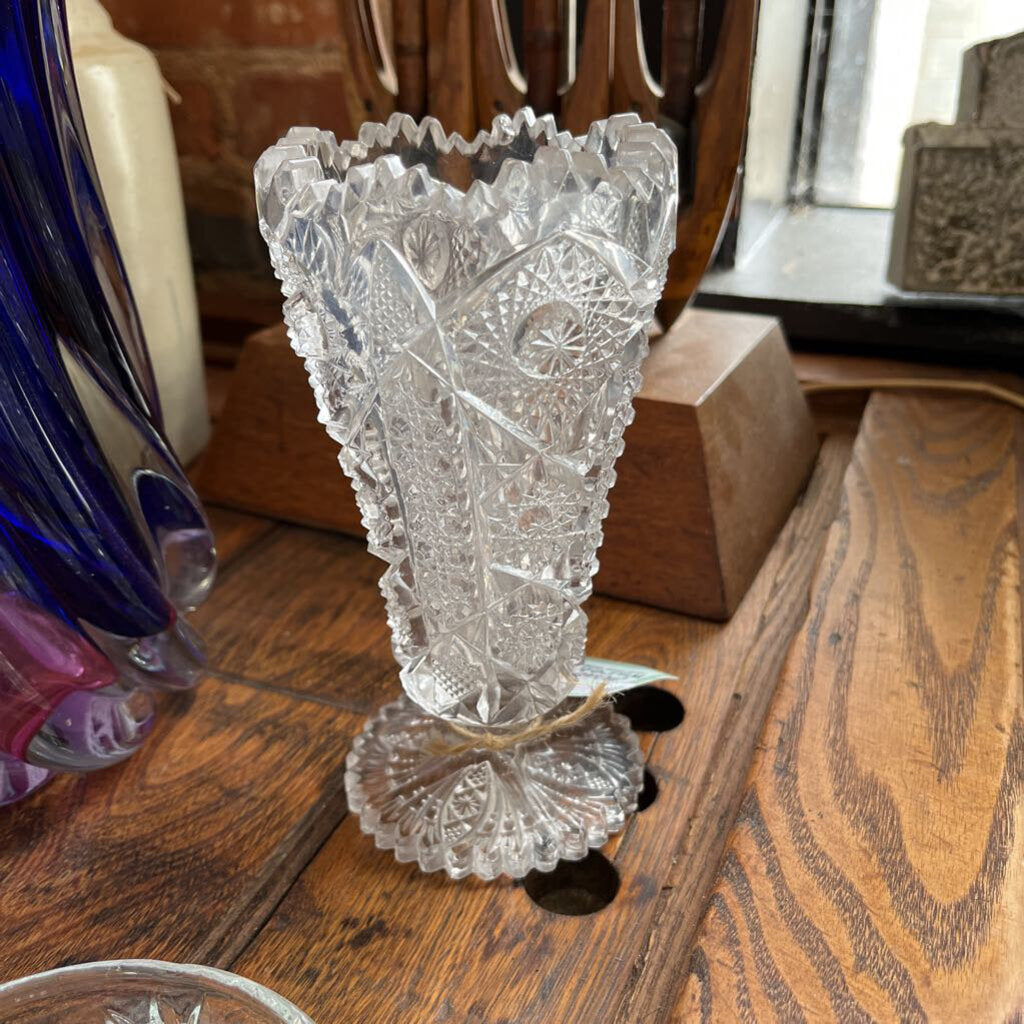 Cut Glass Vase